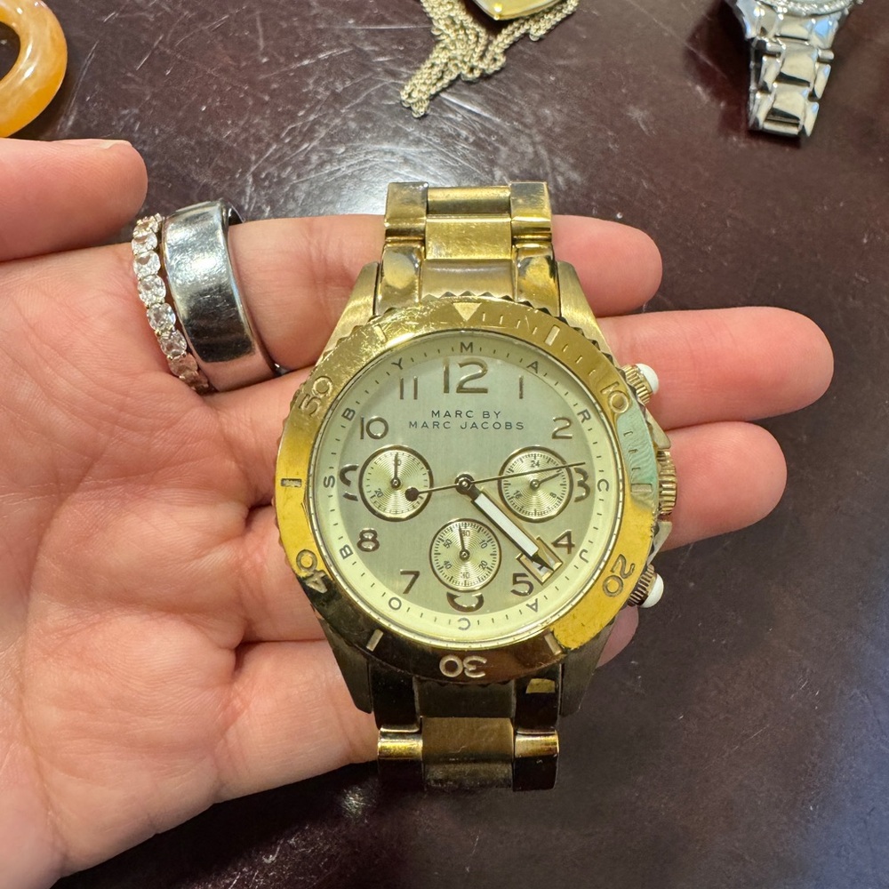 Marc by Marc Jacobs Gold Chronograph Watch